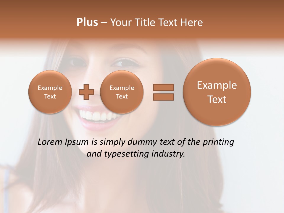 Kid Brunette Play PowerPoint Template