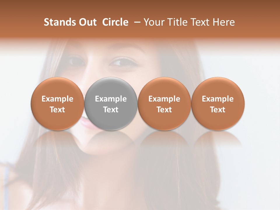 Kid Brunette Play PowerPoint Template