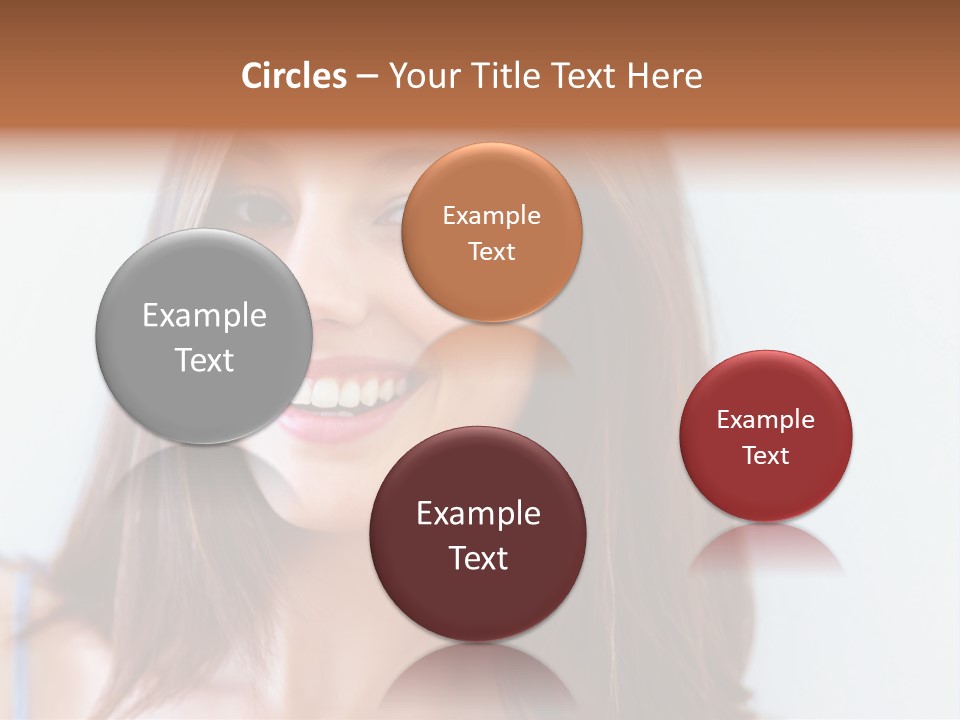 Kid Brunette Play PowerPoint Template