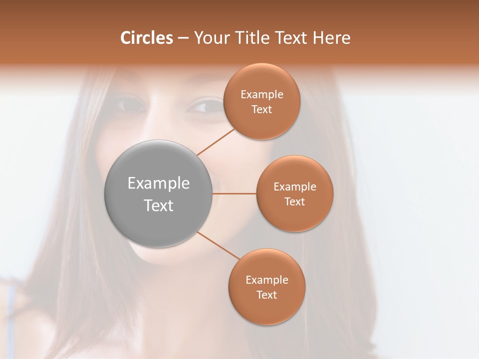 Kid Brunette Play PowerPoint Template