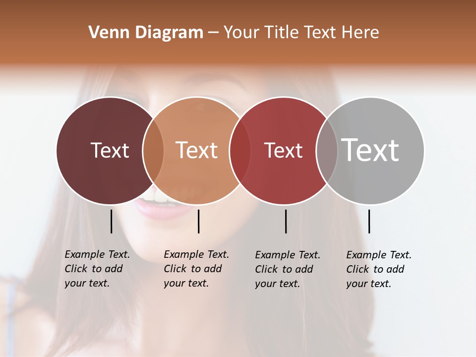 Kid Brunette Play PowerPoint Template