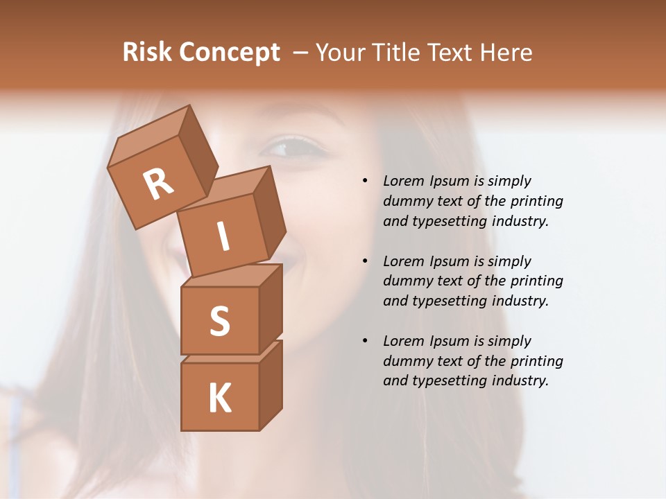 Kid Brunette Play PowerPoint Template