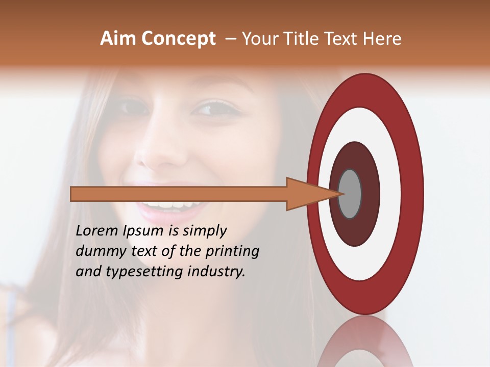 Kid Brunette Play PowerPoint Template