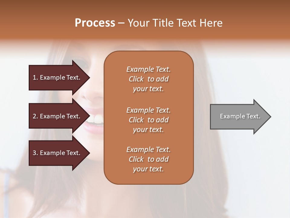 Kid Brunette Play PowerPoint Template