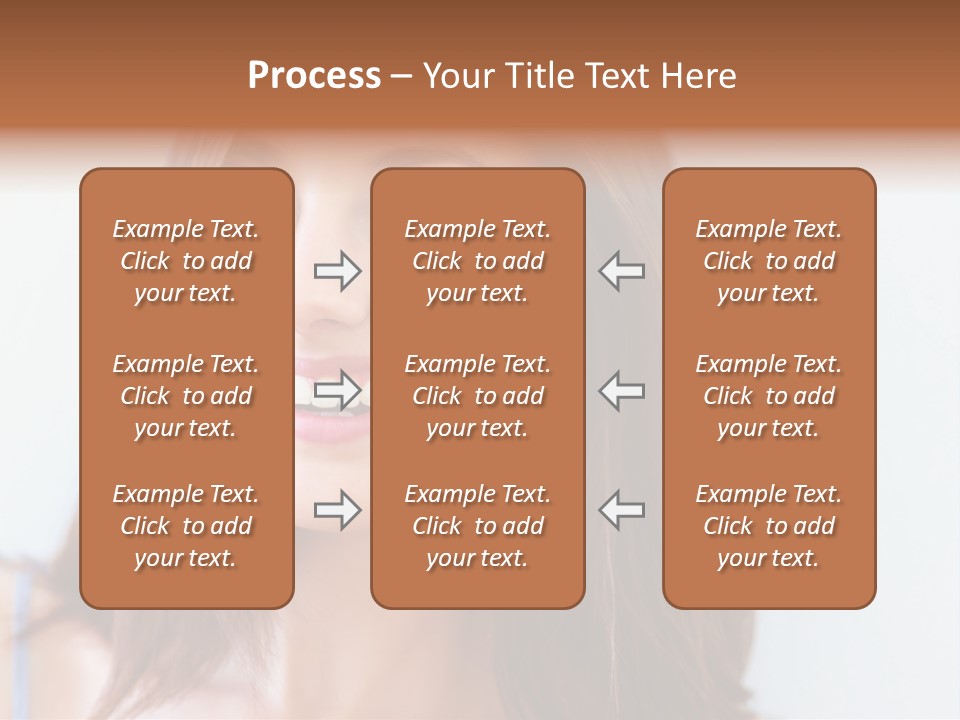 Kid Brunette Play PowerPoint Template