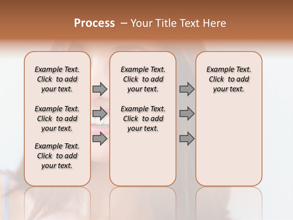 Kid Brunette Play PowerPoint Template