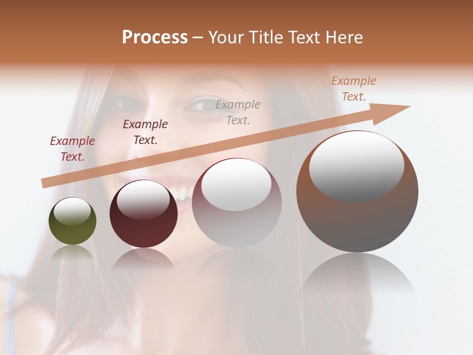 Kid Brunette Play PowerPoint Template