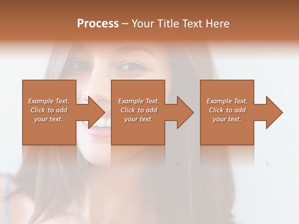 Kid Brunette Play PowerPoint Template