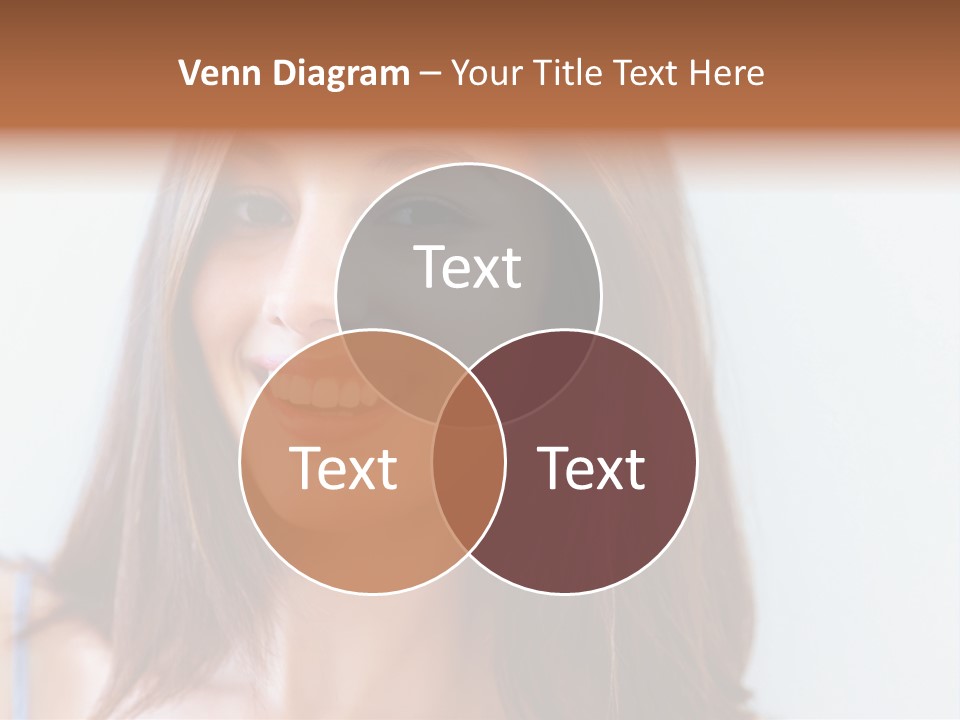 Kid Brunette Play PowerPoint Template