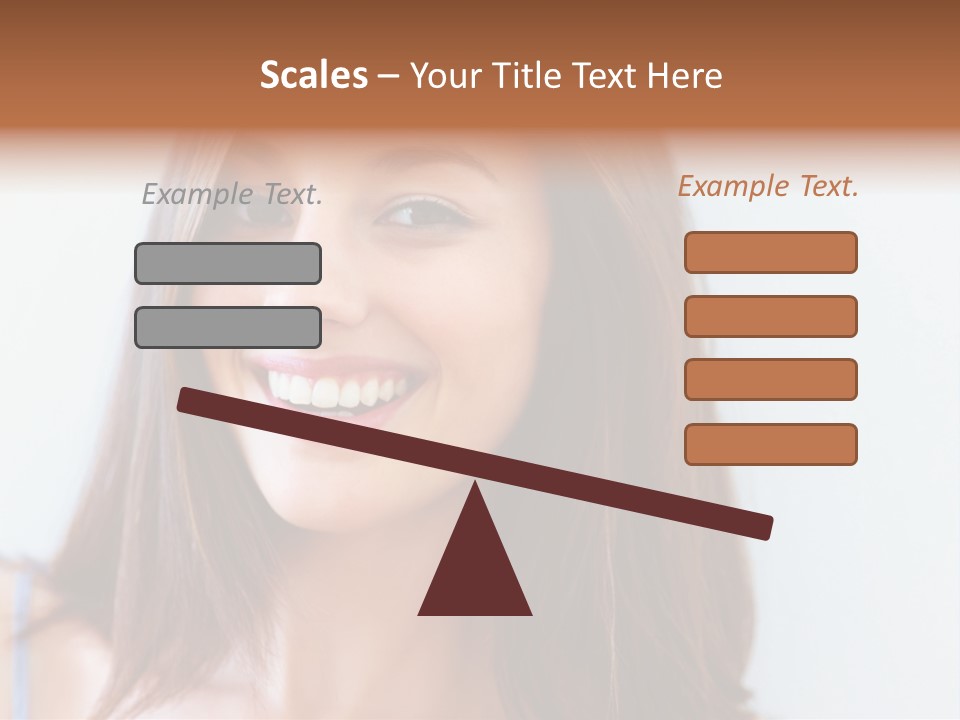 Kid Brunette Play PowerPoint Template