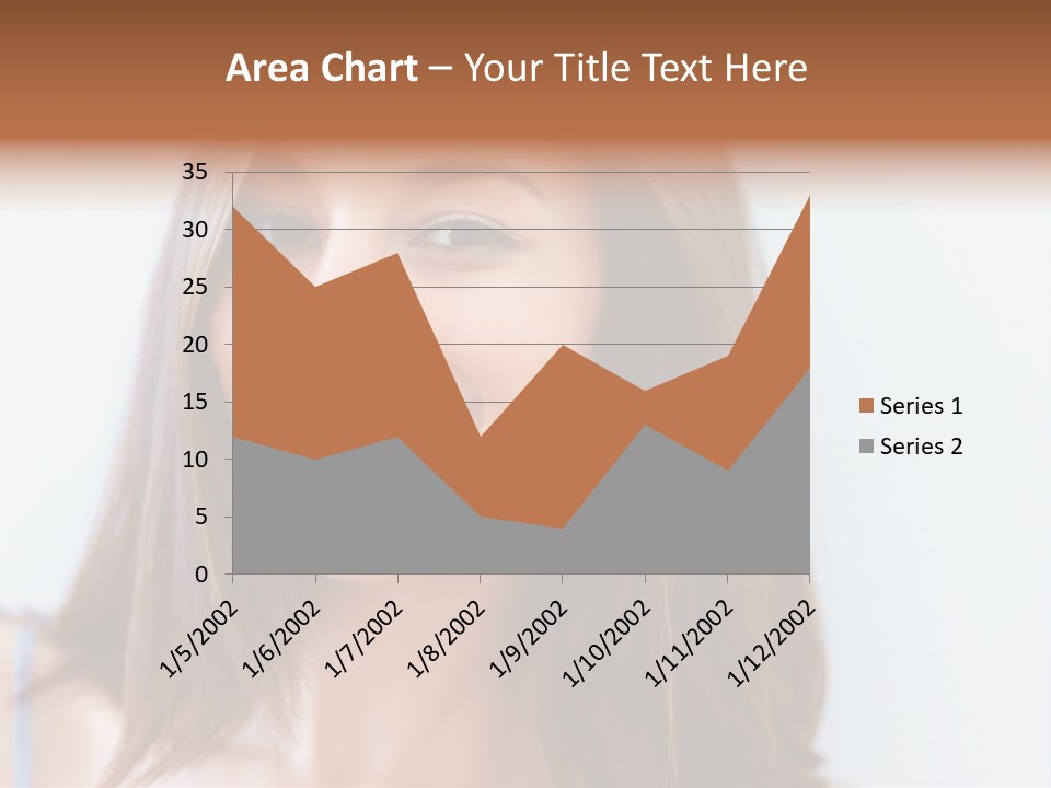 Kid Brunette Play PowerPoint Template