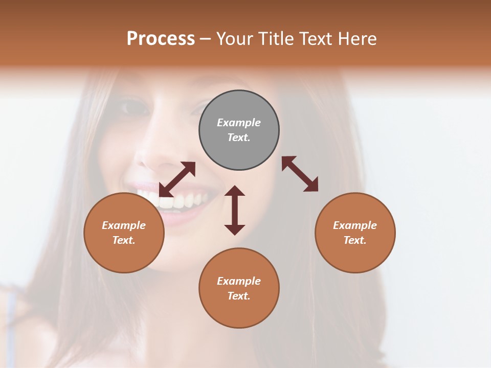 Kid Brunette Play PowerPoint Template