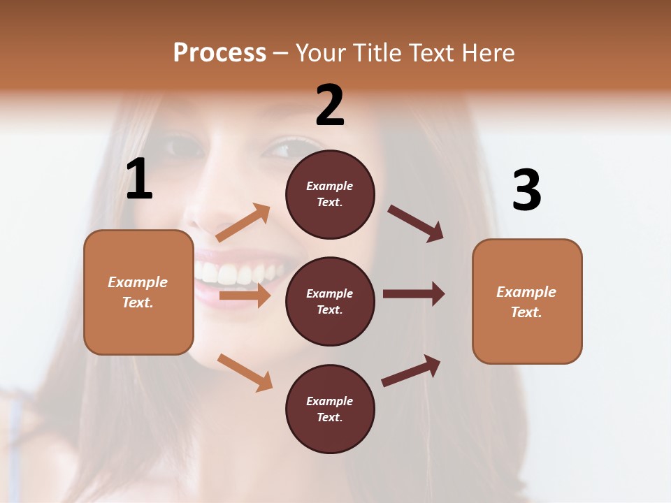 Kid Brunette Play PowerPoint Template