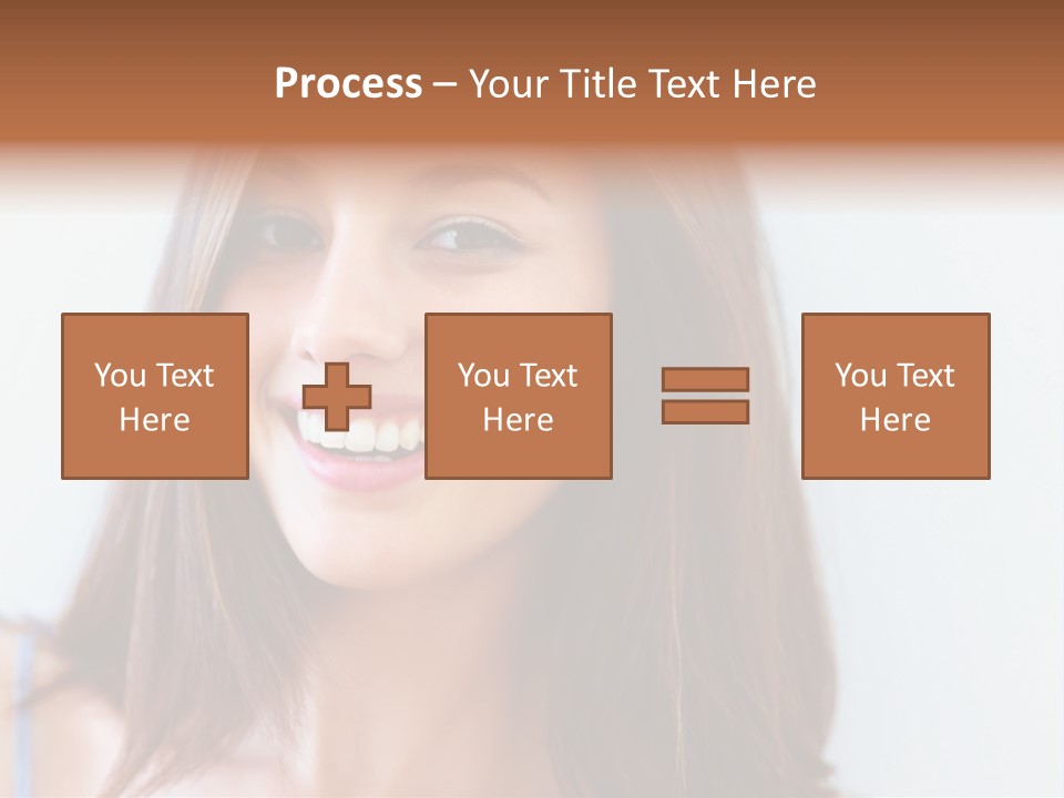 Kid Brunette Play PowerPoint Template