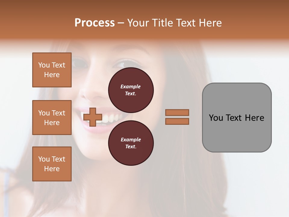 Kid Brunette Play PowerPoint Template