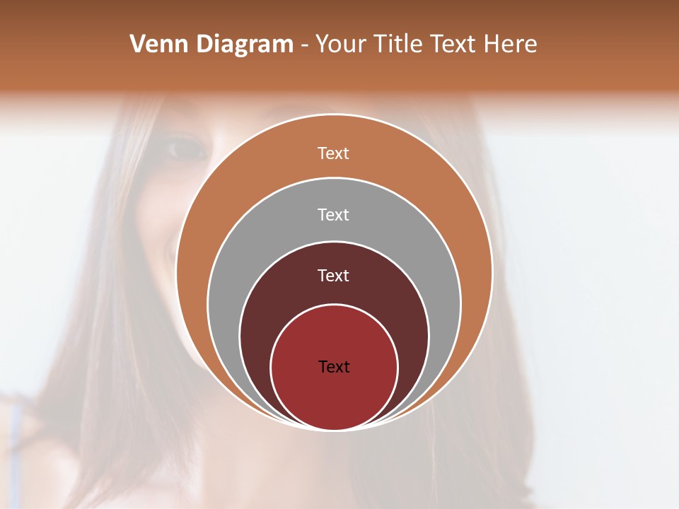 Kid Brunette Play PowerPoint Template