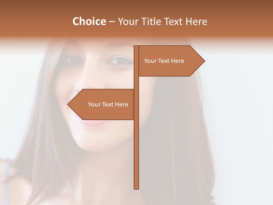 Kid Brunette Play PowerPoint Template