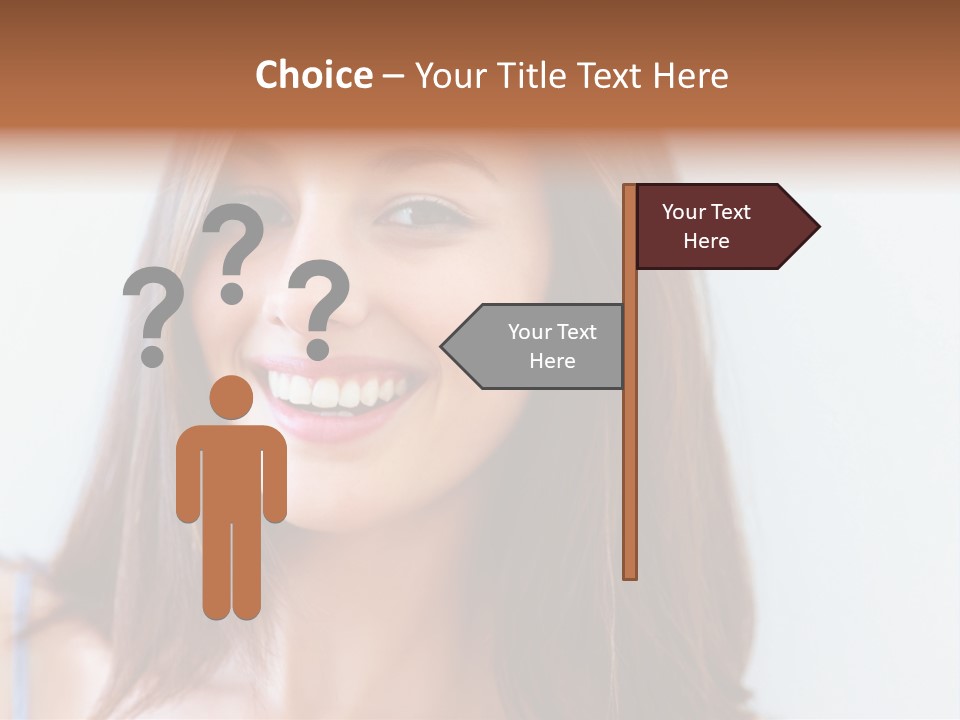 Kid Brunette Play PowerPoint Template