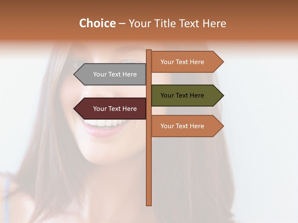 Kid Brunette Play PowerPoint Template