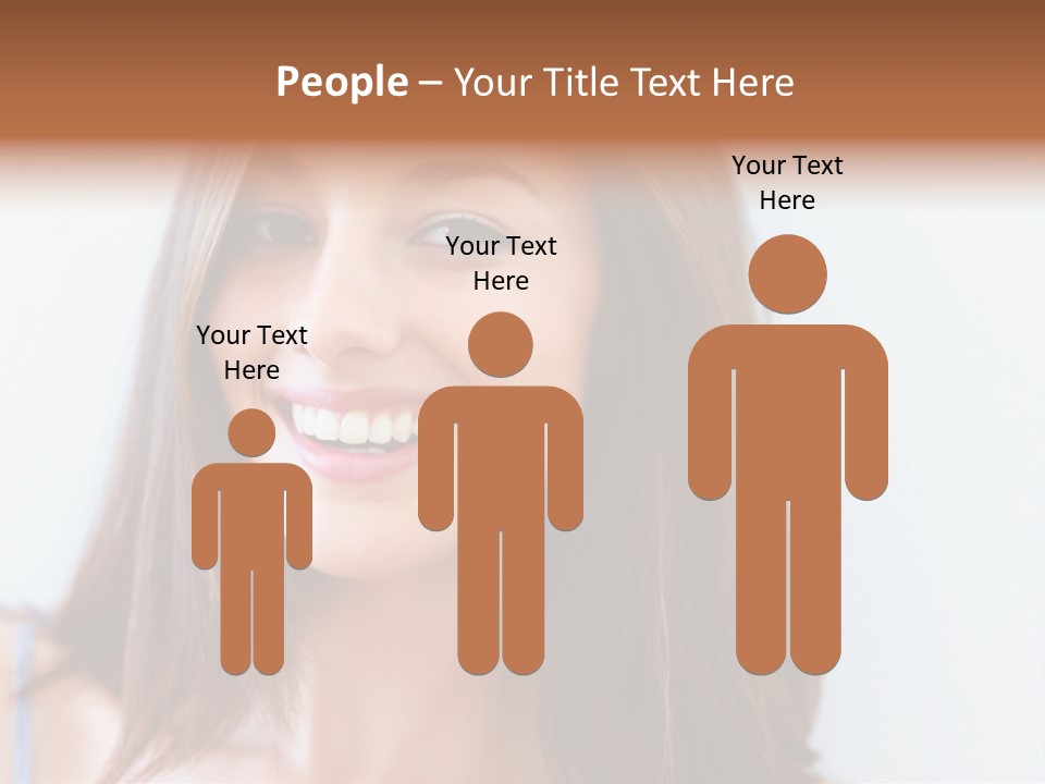 Kid Brunette Play PowerPoint Template