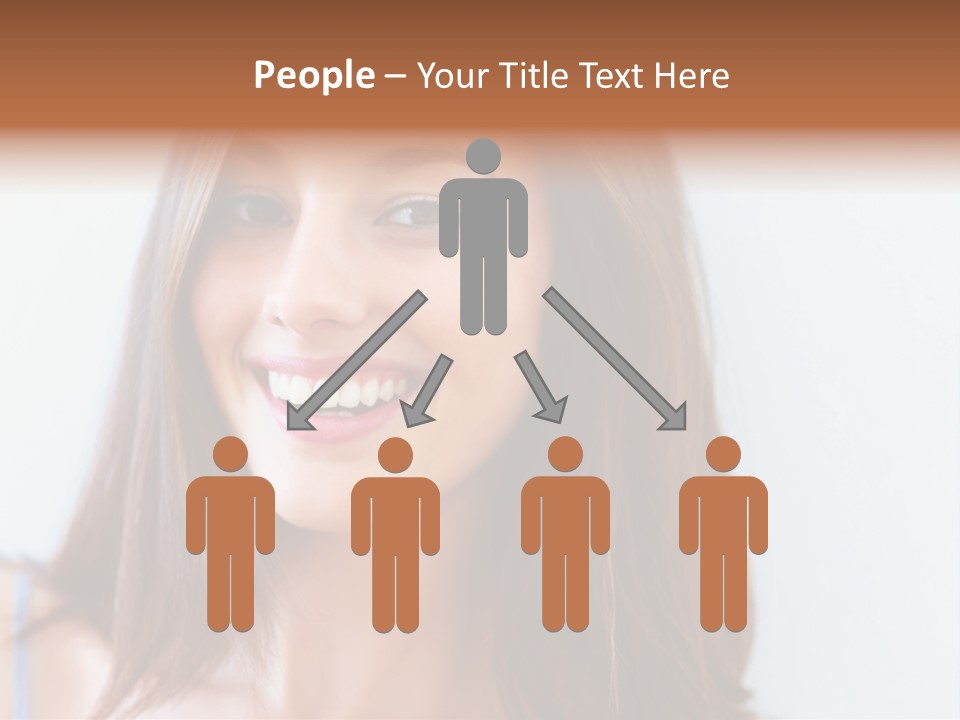 Kid Brunette Play PowerPoint Template