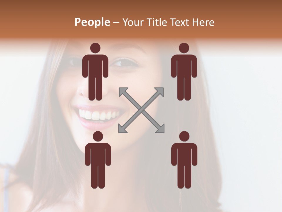 Kid Brunette Play PowerPoint Template