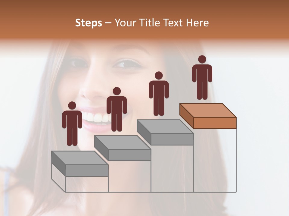 Kid Brunette Play PowerPoint Template