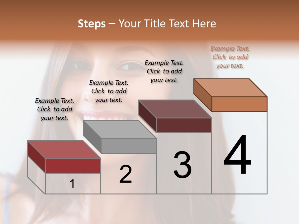 Kid Brunette Play PowerPoint Template