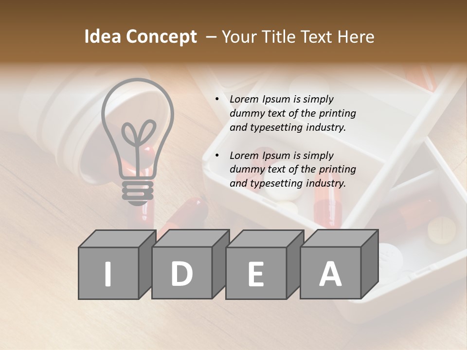 Unwell Meds Ill PowerPoint Template