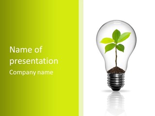 Seedling Green Nature PowerPoint Template