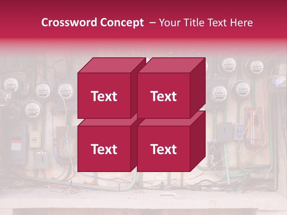 Vintage Building Fault PowerPoint Template