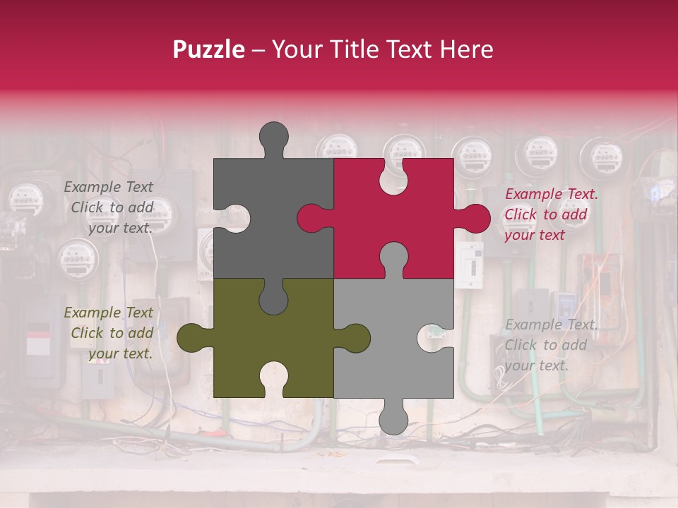 Vintage Building Fault PowerPoint Template