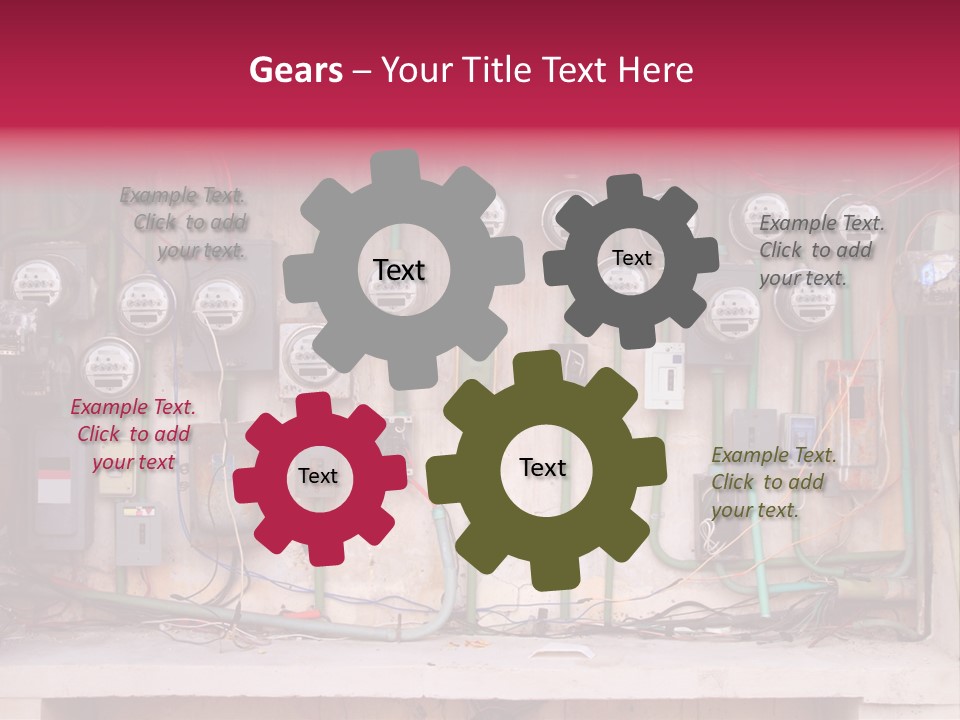 Vintage Building Fault PowerPoint Template