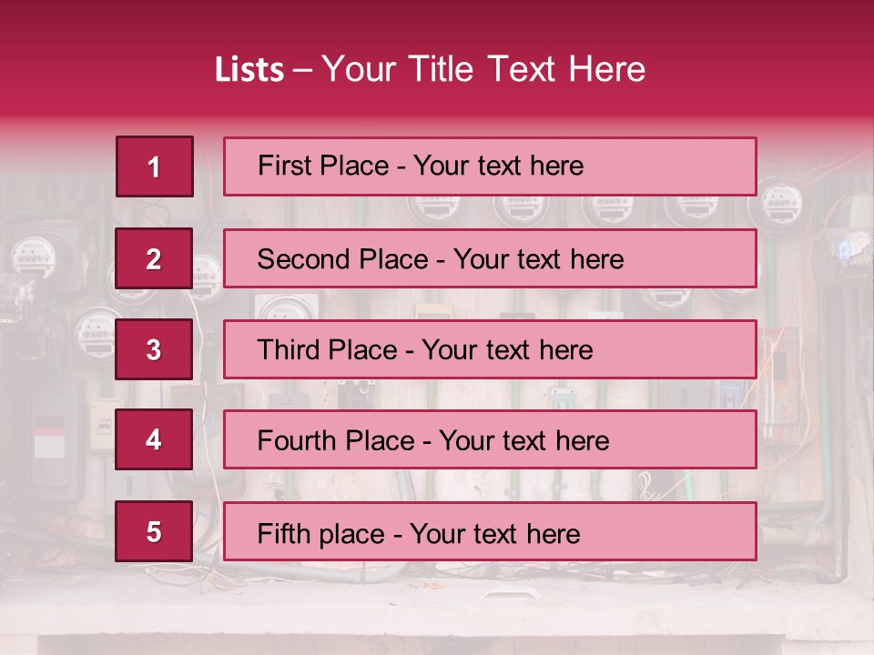 Vintage Building Fault PowerPoint Template
