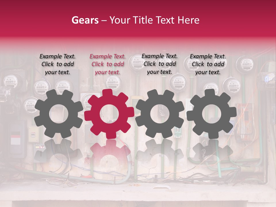 Vintage Building Fault PowerPoint Template