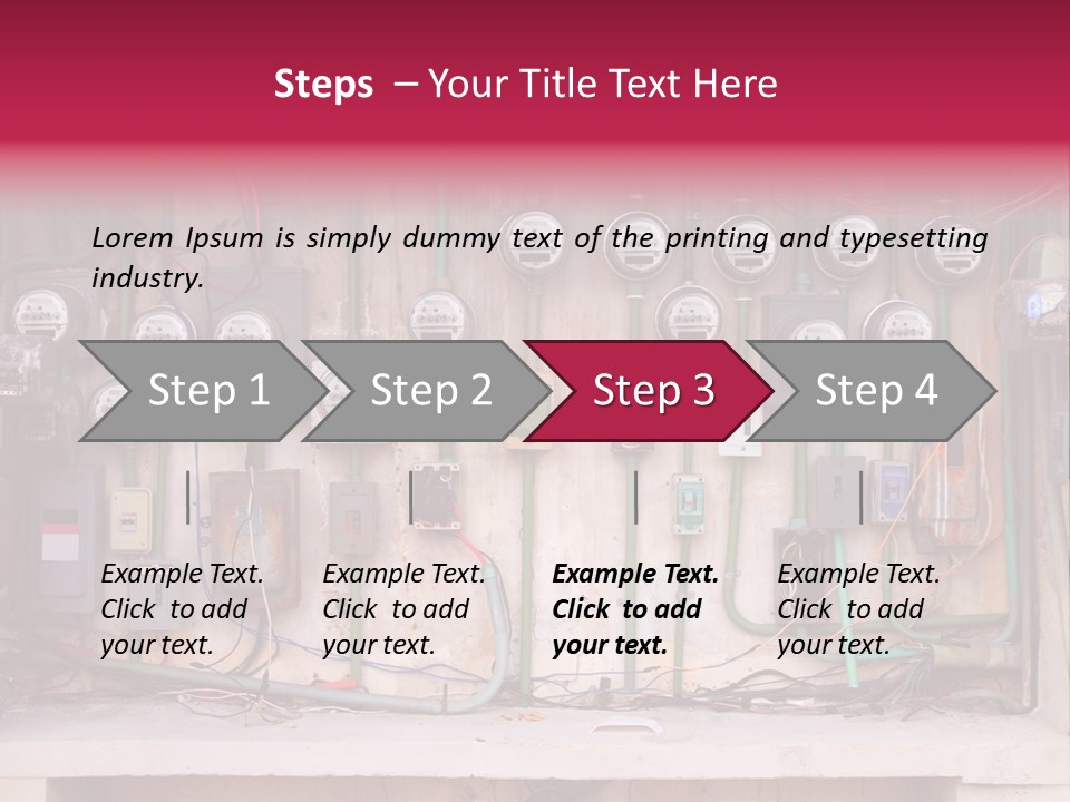 Vintage Building Fault PowerPoint Template