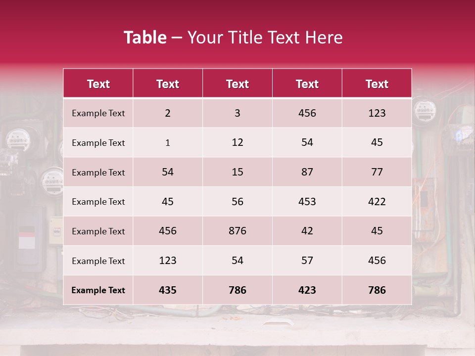 Vintage Building Fault PowerPoint Template