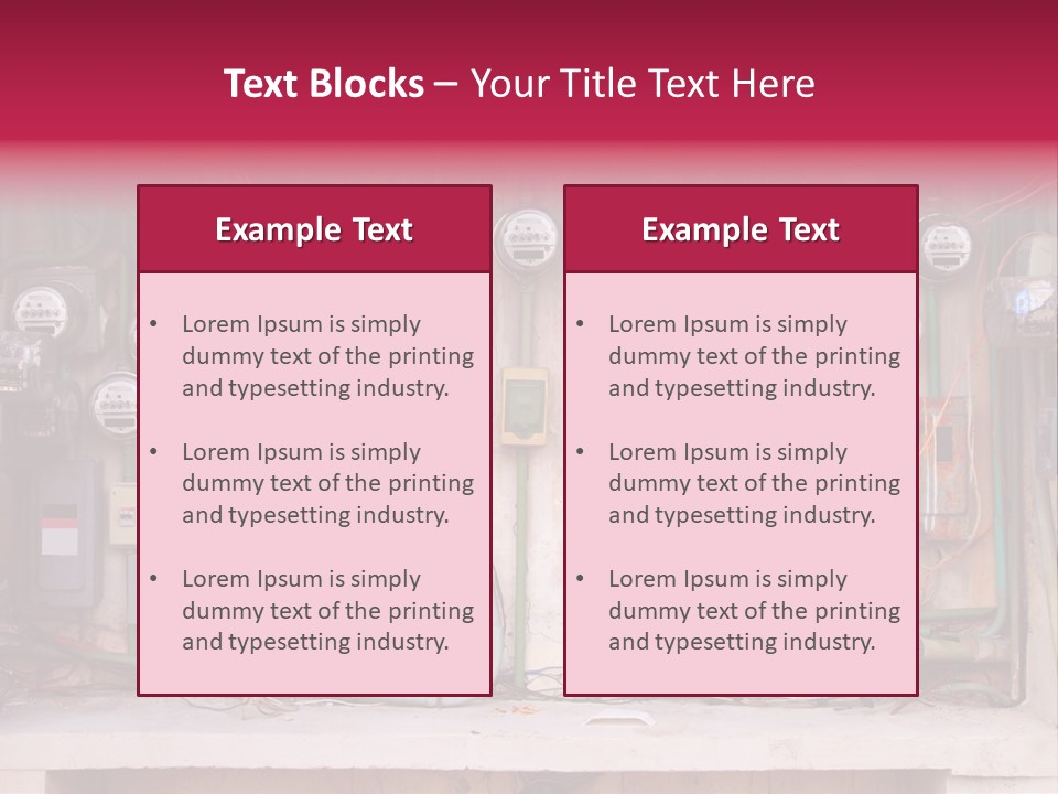 Vintage Building Fault PowerPoint Template