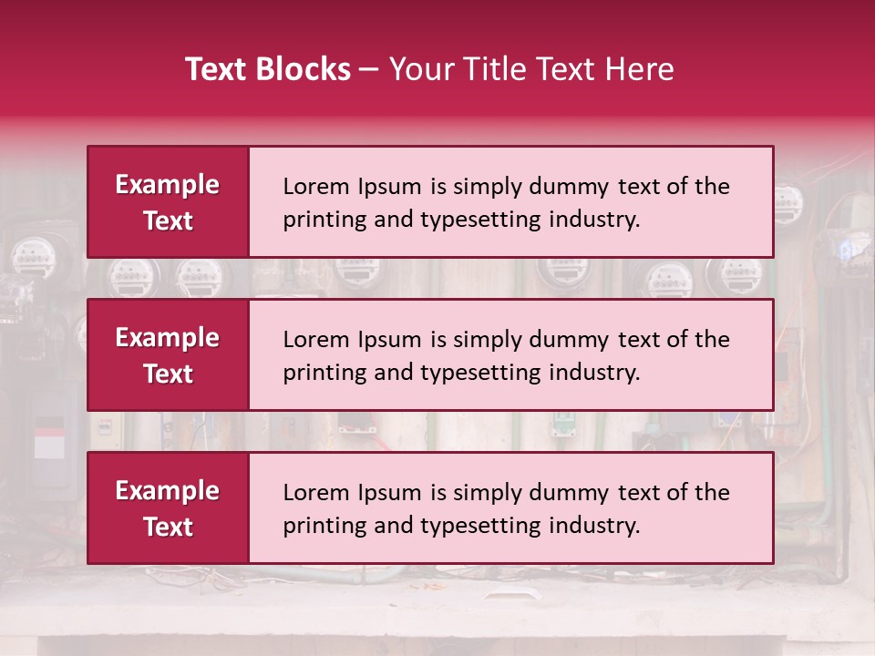 Vintage Building Fault PowerPoint Template