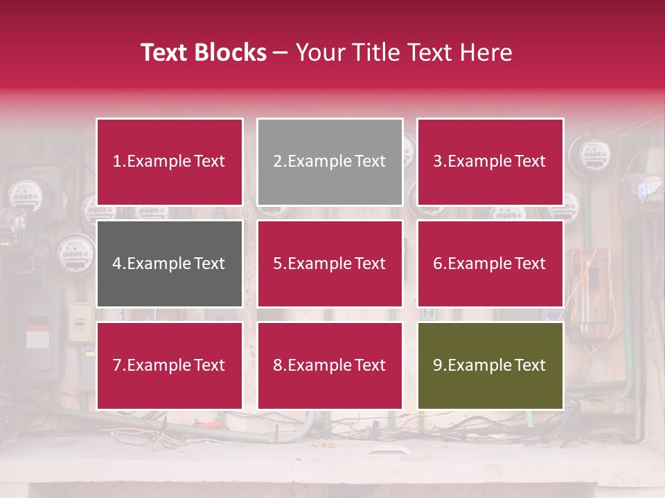 Vintage Building Fault PowerPoint Template
