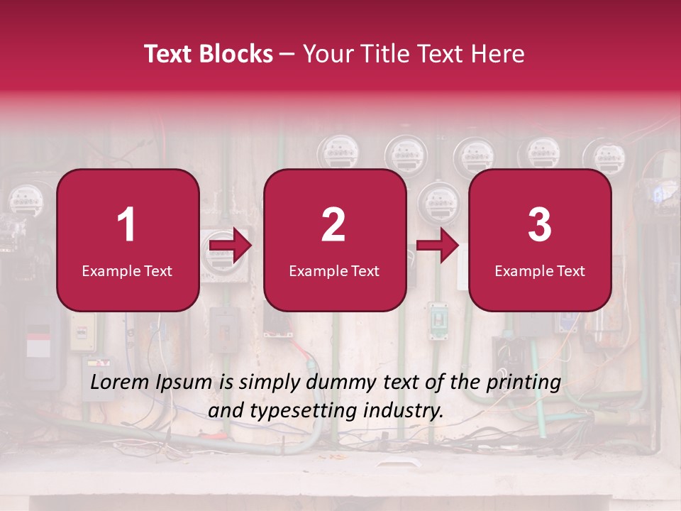Vintage Building Fault PowerPoint Template