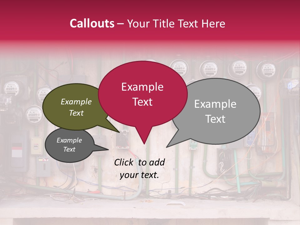 Vintage Building Fault PowerPoint Template