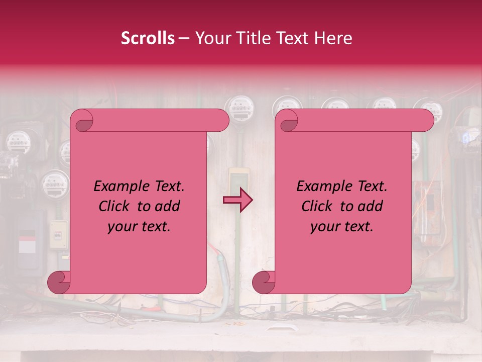 Vintage Building Fault PowerPoint Template