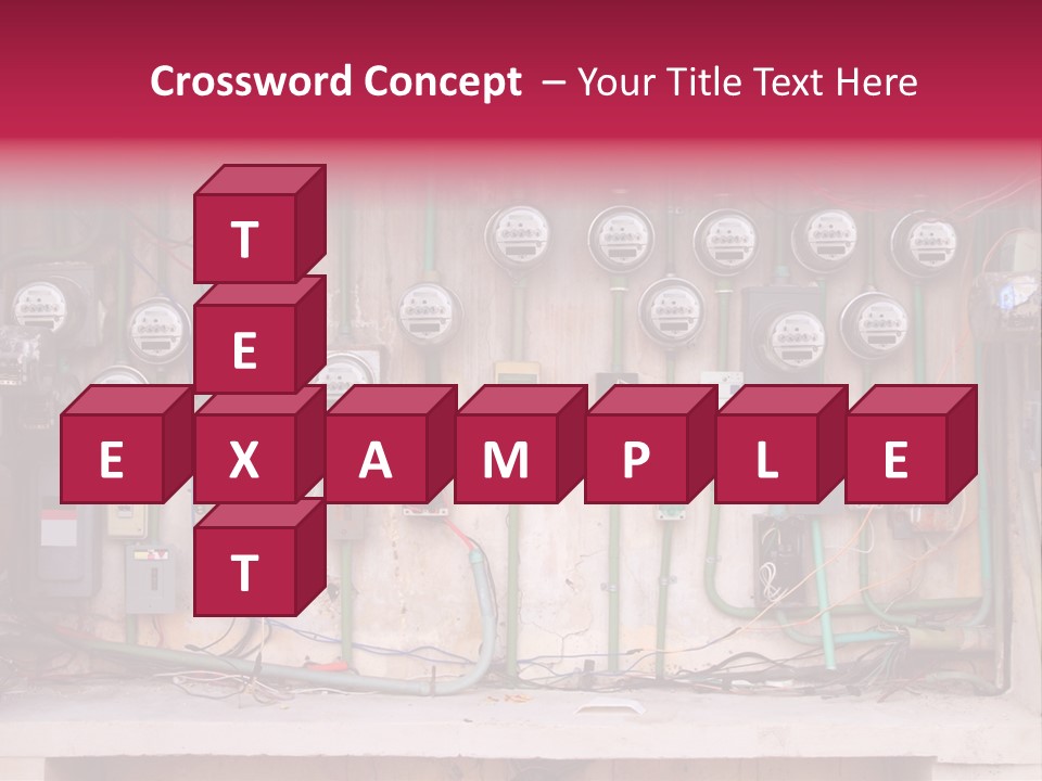 Vintage Building Fault PowerPoint Template