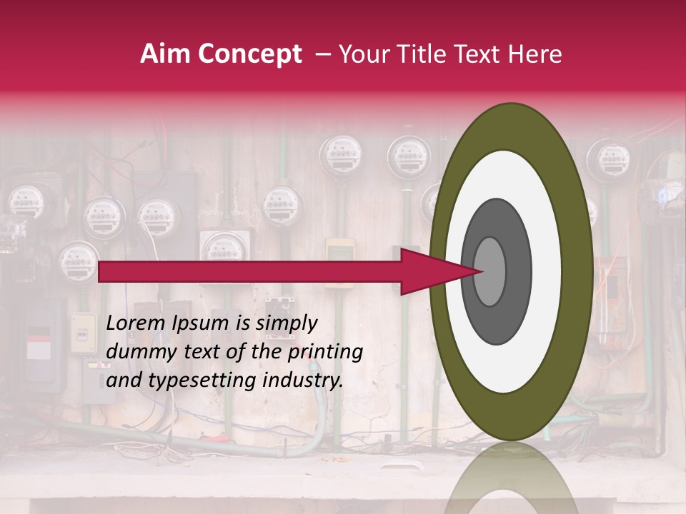 Vintage Building Fault PowerPoint Template