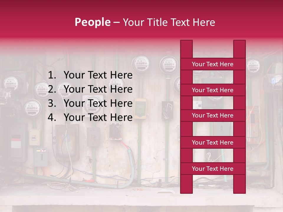 Vintage Building Fault PowerPoint Template