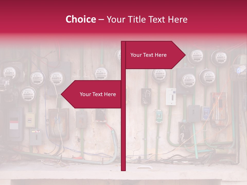 Vintage Building Fault PowerPoint Template