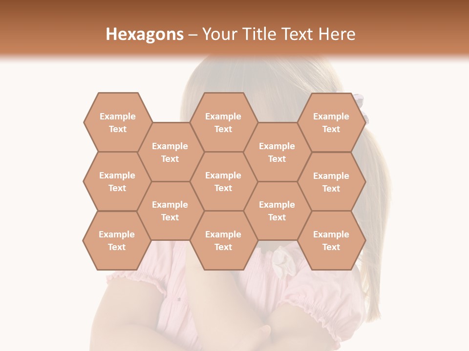 Kid Brunette Play PowerPoint Template