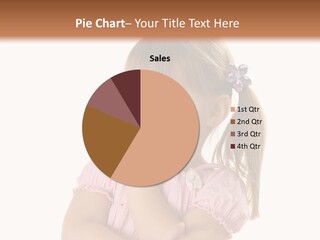 Kid Brunette Play PowerPoint Template