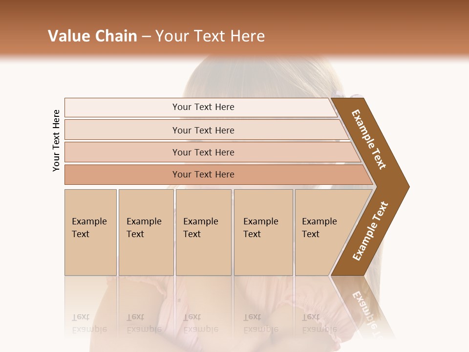 Kid Brunette Play PowerPoint Template